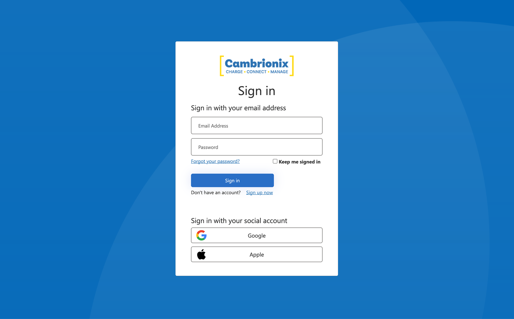 Cambrionix connect software sign up