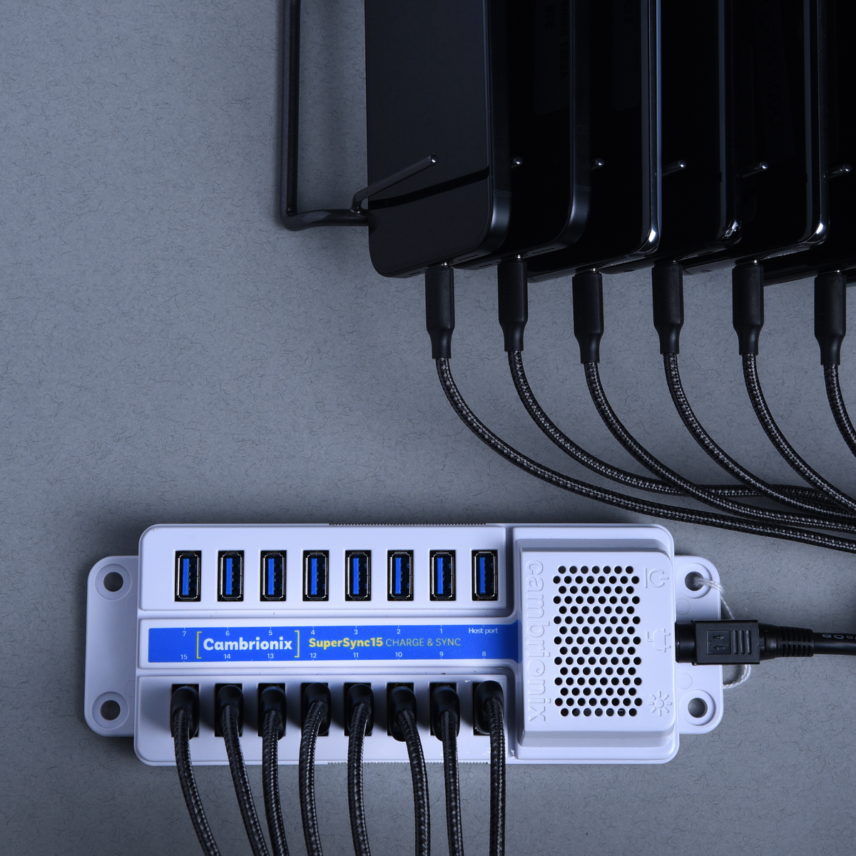 SuperSync15 Fast Charging USB Hub – Cambrionix Limited